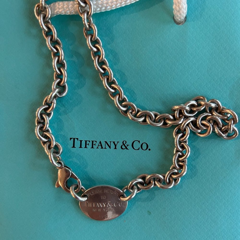 Tiffany and Co vintage return to tiffany necklace - WITH TIFFANY BOX AND BAG